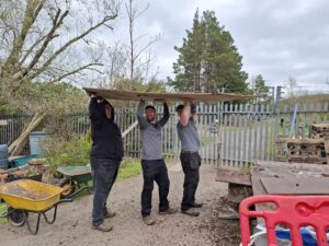 Gondolin Team Volunteering Day at Community Woods & Garden, Polbeth & West Calder