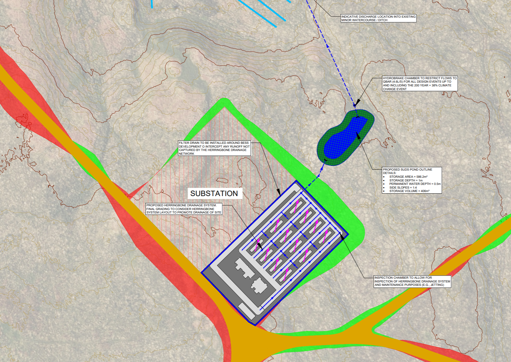 Lairdmannoch Battery Energy Storage System Drainage Design Details Lairdmannoch Battery Energy Storage System Drainage Design Details