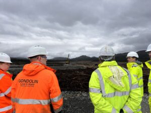 The group attending and contributing to the Forest To Bog Peat Restoration Demonstration.